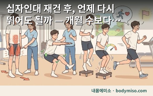십자인대 재건 후, 언제 다시 뛰어도 될까 — 개월 수보다 먼저 보는 것