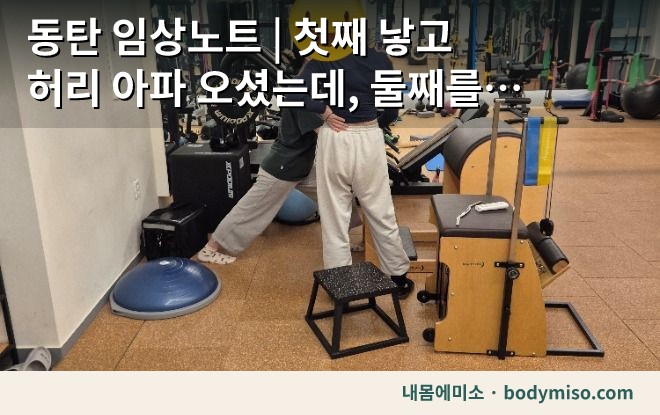 동탄 임상노트 | 첫째 낳고 허리 아파 오셨는데, 둘째를 가지고도 계속 나오세요